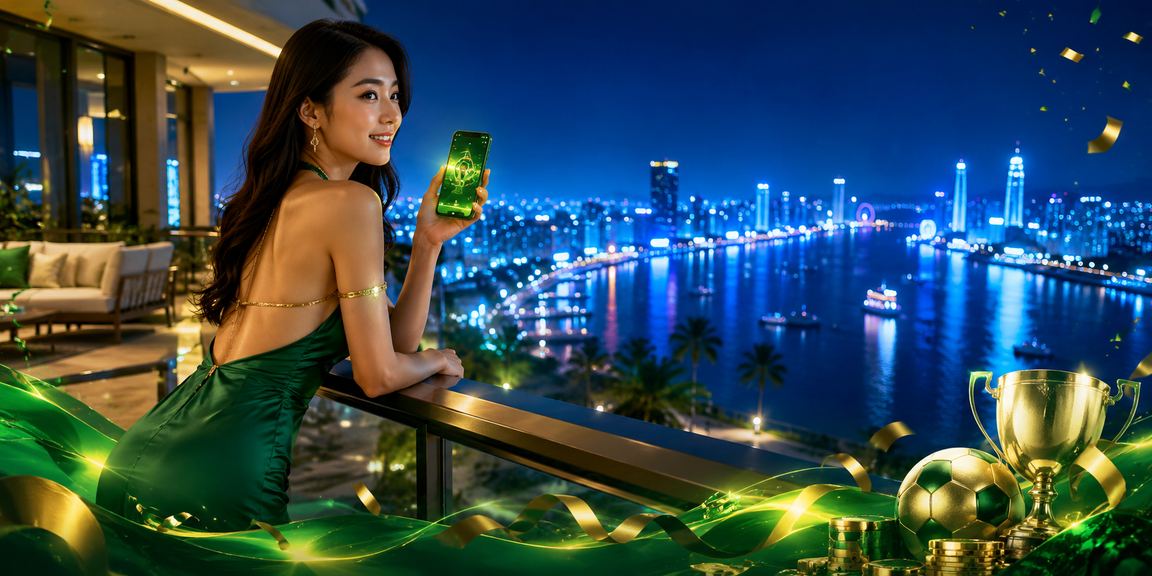 Người chơi sử dụng điện thoại chơi casino trực tuyến trên bãi biển Đà Nẵng